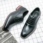 Business Formal Leather Shoes Italian Formal Oxford Elegant Shoes Men Office Shoes