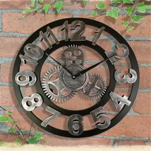 Vintage Industrial Gear Wall Clock – Creative and Stylish Design (30cm/40cm)