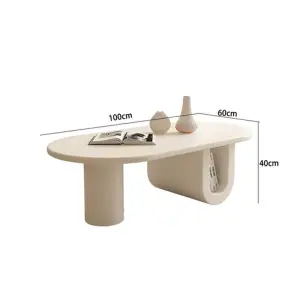 Nordic Design Minimalist Side Table – Clear Aesthetic Italian Coffee Table