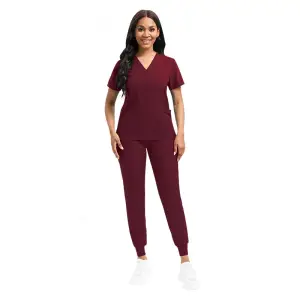 Scrubs Set Medical Uniforms with Pocket Pants