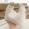 Women'S Crossbody Bags with Stylish Red Wide Shoulder Strap Fashionable Shoulder Solid Color Underarm Bags