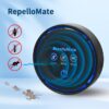 Repellomate Ultrasonic Pest Repeller Plug-In - 3 Adjustable Modes for Mice Rats Spiders Ants Roaches Mosquitoes Bugs - Chemical-Free Eco-Friendly Device for Indoor Use